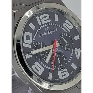 Charles Raymond V0204 Silver Tone Quartz Men's Watch